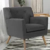 Fauteuil scandinave gris anthracite