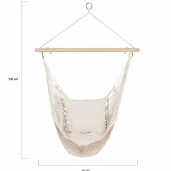 Fauteuil suspendu macramé