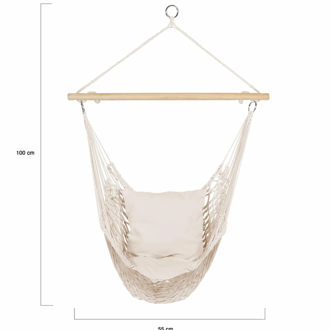 Fauteuil suspendu macramé