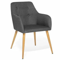 Fauteuils scandinaves gris anthracite
