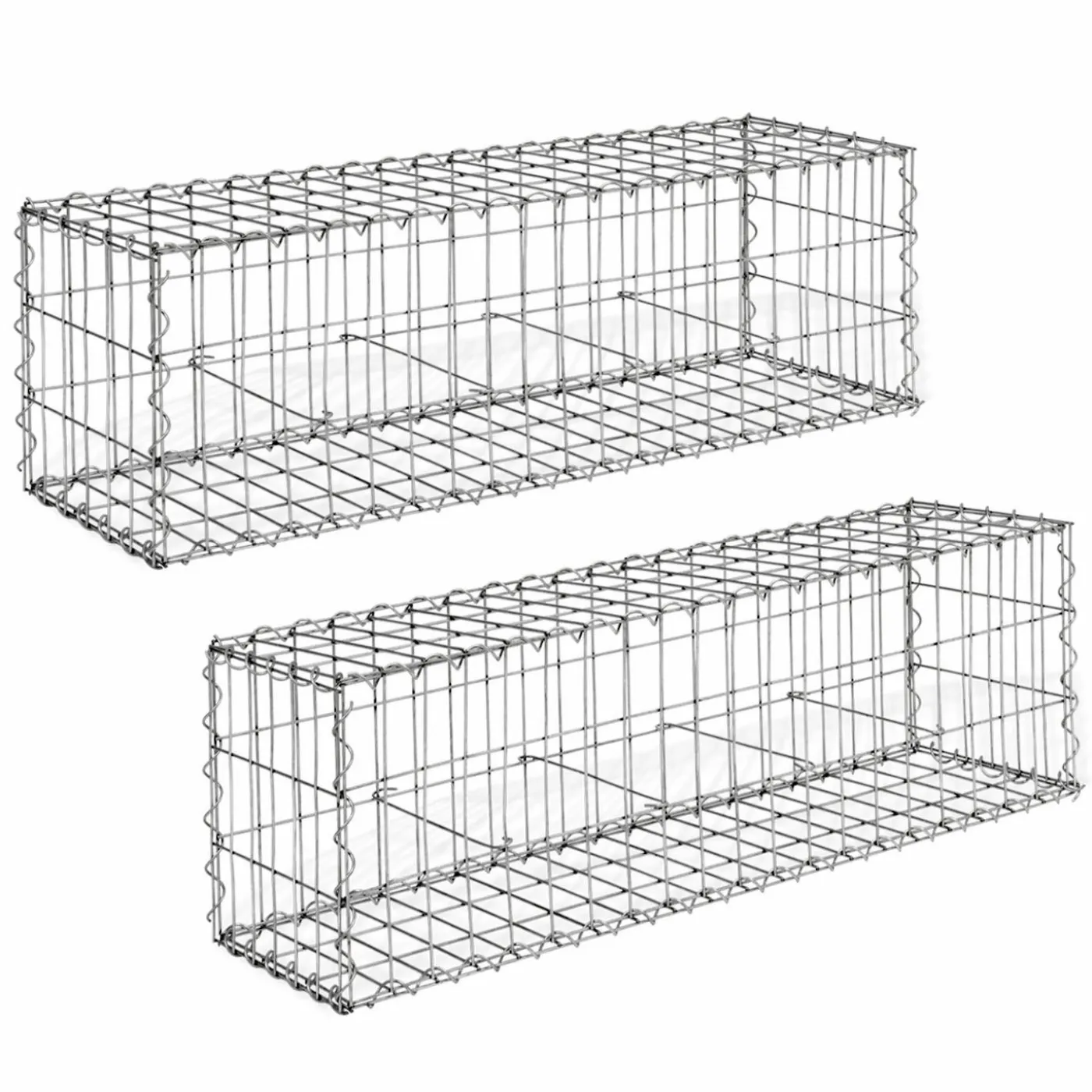 Gabions pour pierre (jardin) 100 x 30 x 30 cm : lot de 2