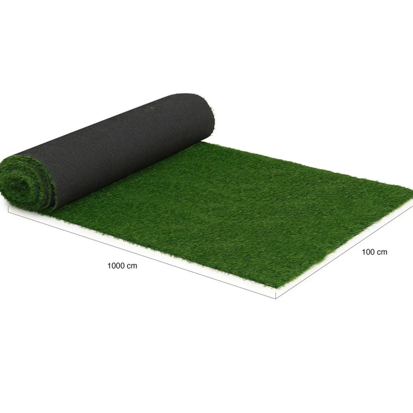 Gazon artificiel 20 mm d’épaisseur 1x10 m pour jardin/balcon