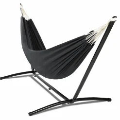 Hamac gris anthracite avec support métal
