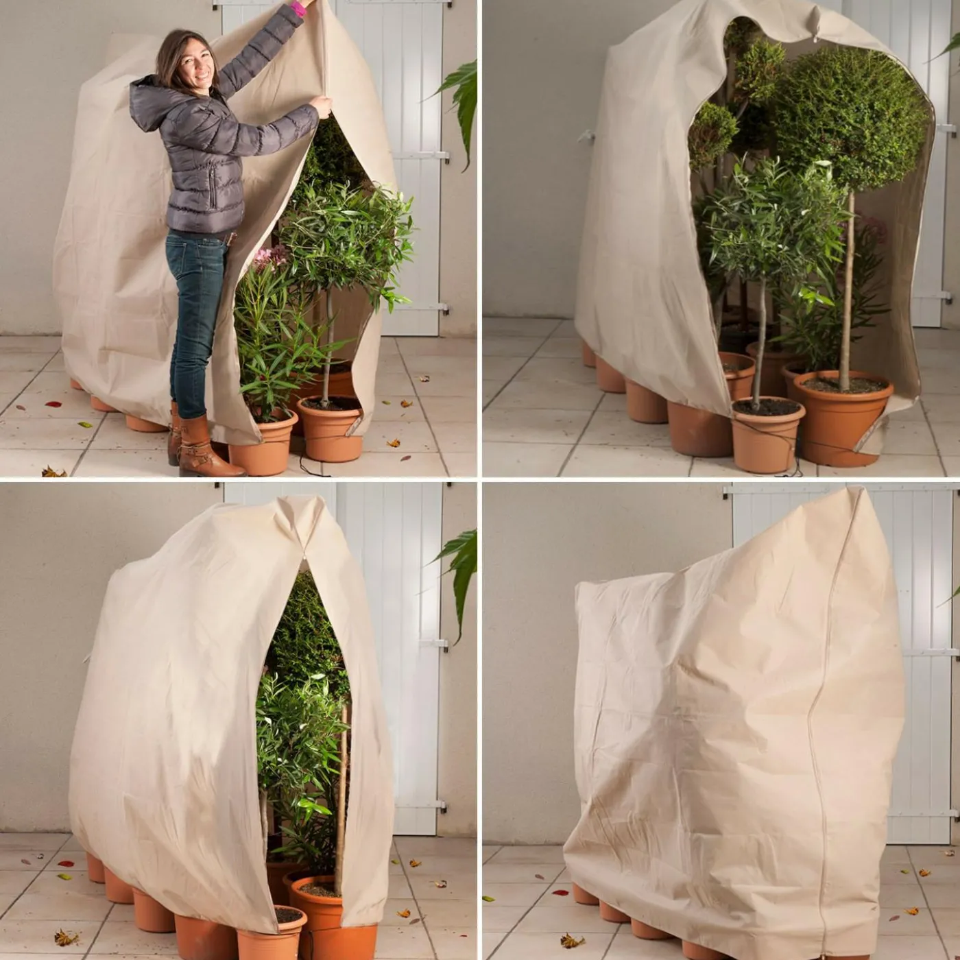 Housse d’hivernage pour plantes 120x180 cm