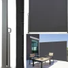 Housse pour paravent rétractable hauteur 1 m 60 noir