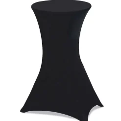 Housses noires pour table haute de réception