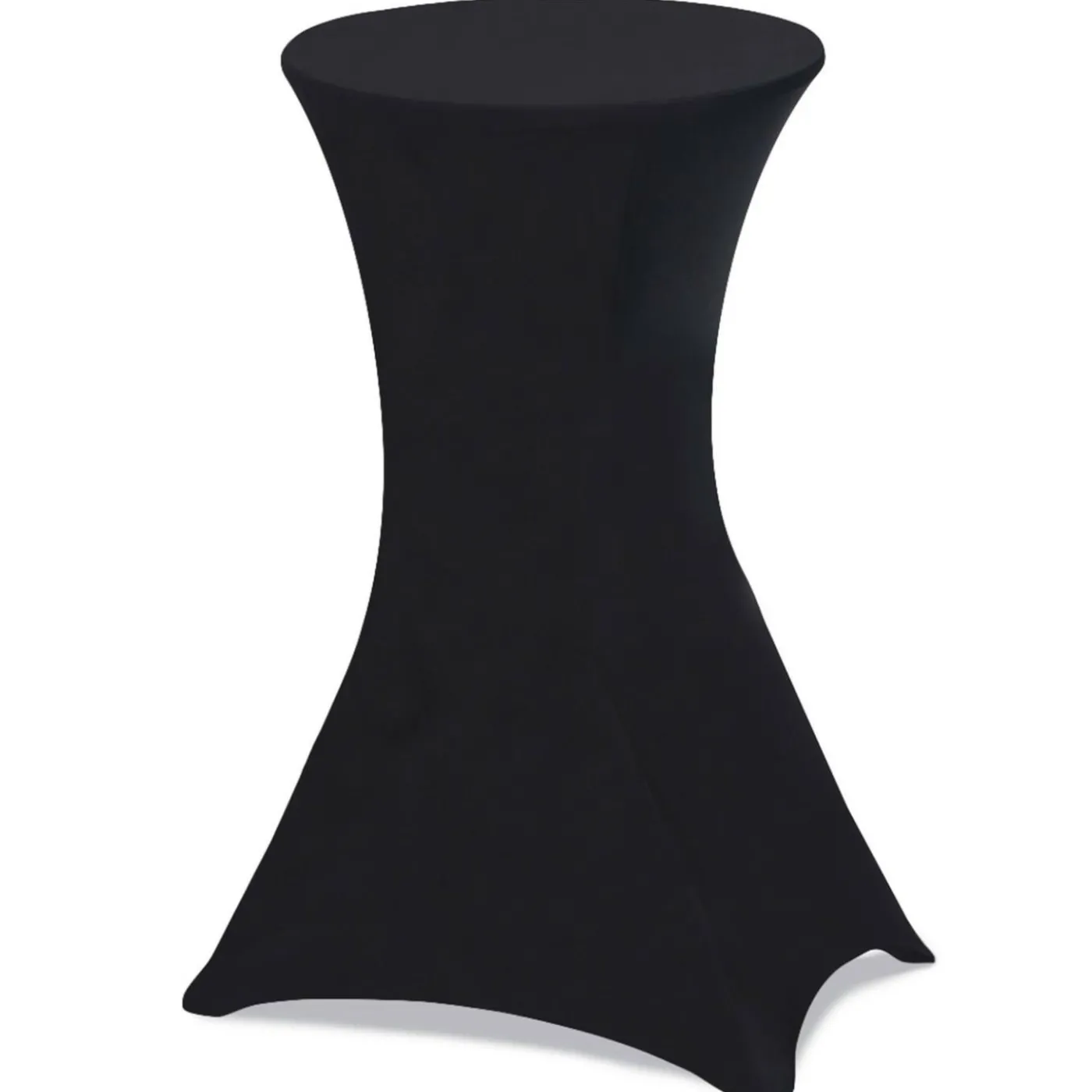 Housses noires pour table haute de réception