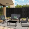 Lamelles occultantes PVC noir 35m pour grillage rigide
