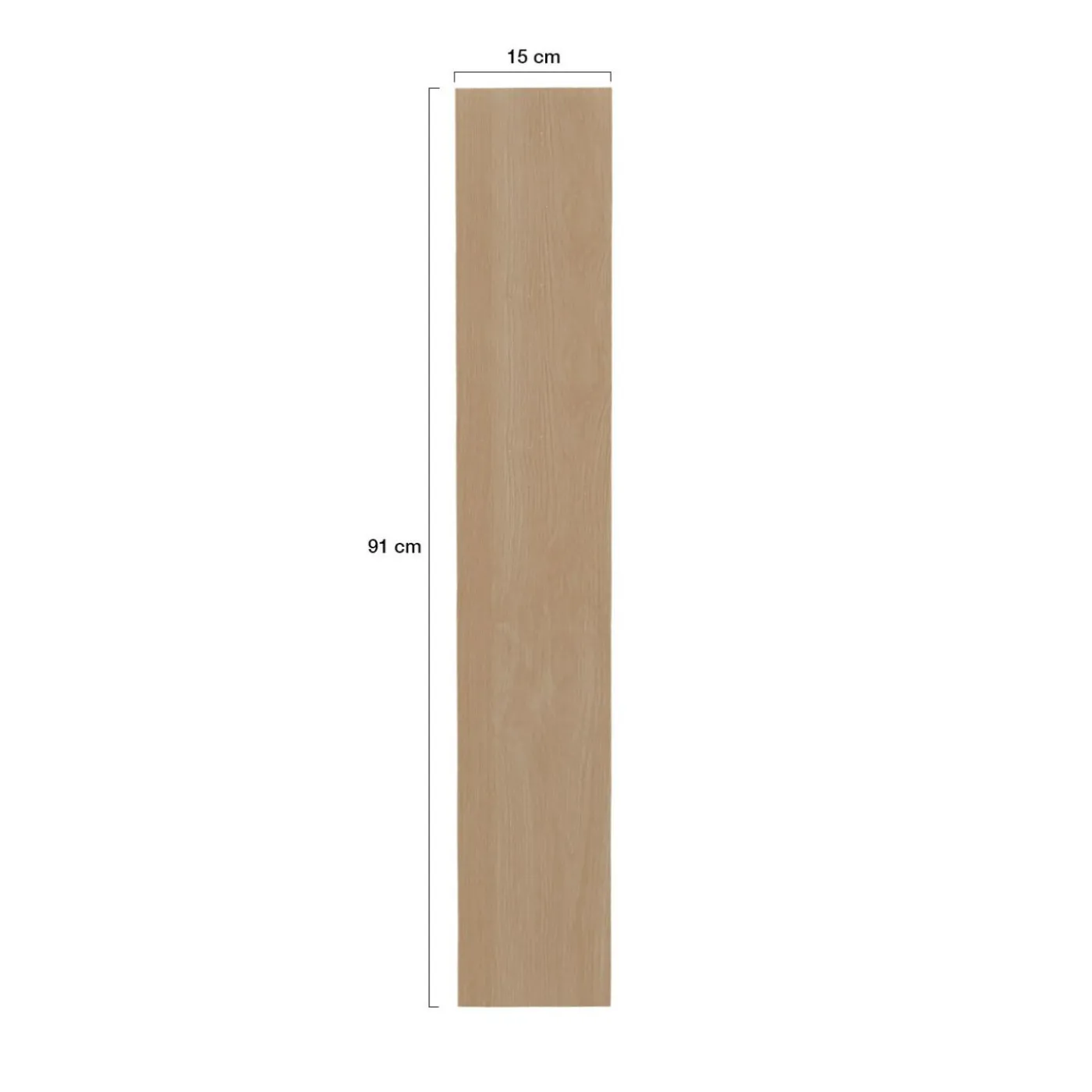 Lames PVC adhésives bois chêne clair