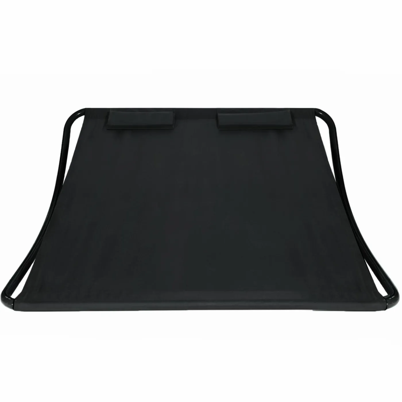 Lit bain de soleil double en toile noire