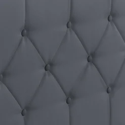 Lit coffre avec tête de lit gris 140x190 CM