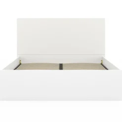 Lit coffre double 140x190 cm coloris blanc