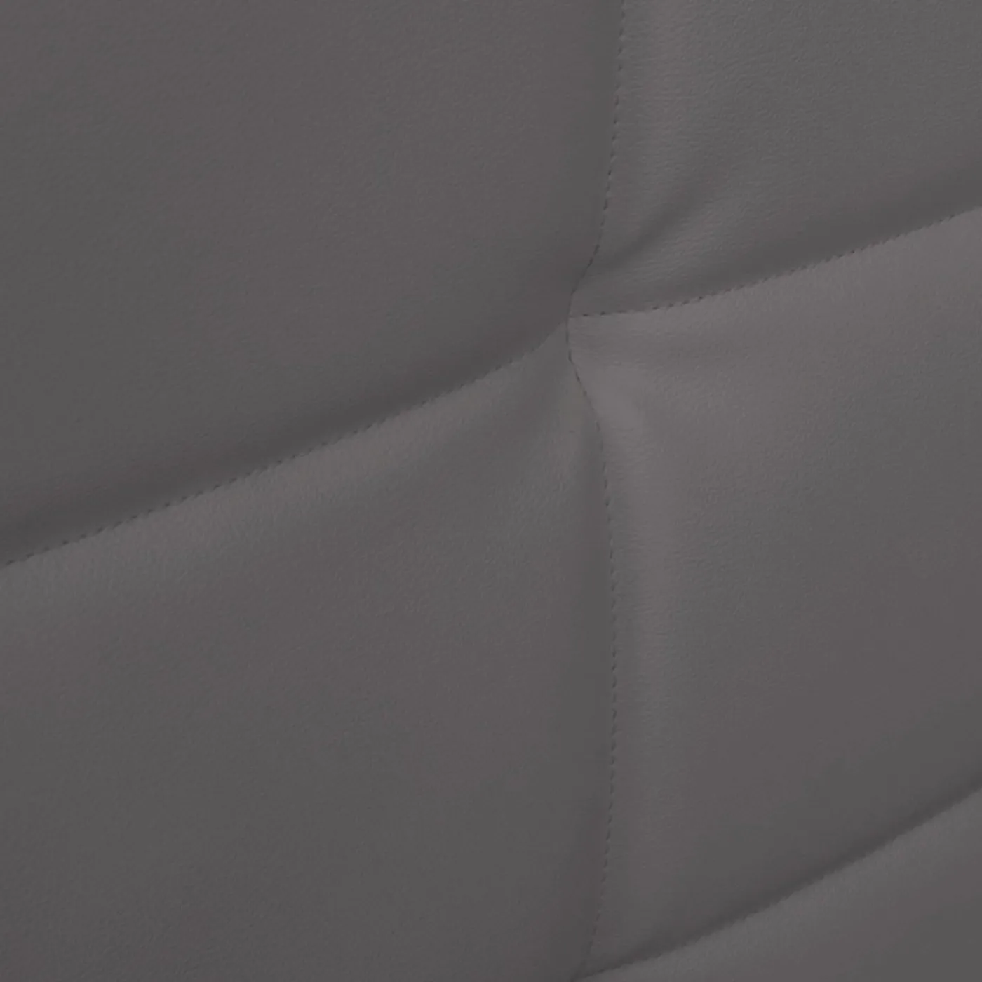 Lit double gris anthracite 140x190 cm avec tête de lit