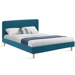 Lit double scandinave bleu canard
