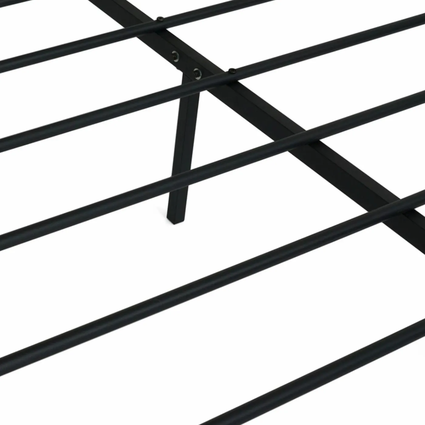 Lit en métal 140 x 190 cm avec sommier