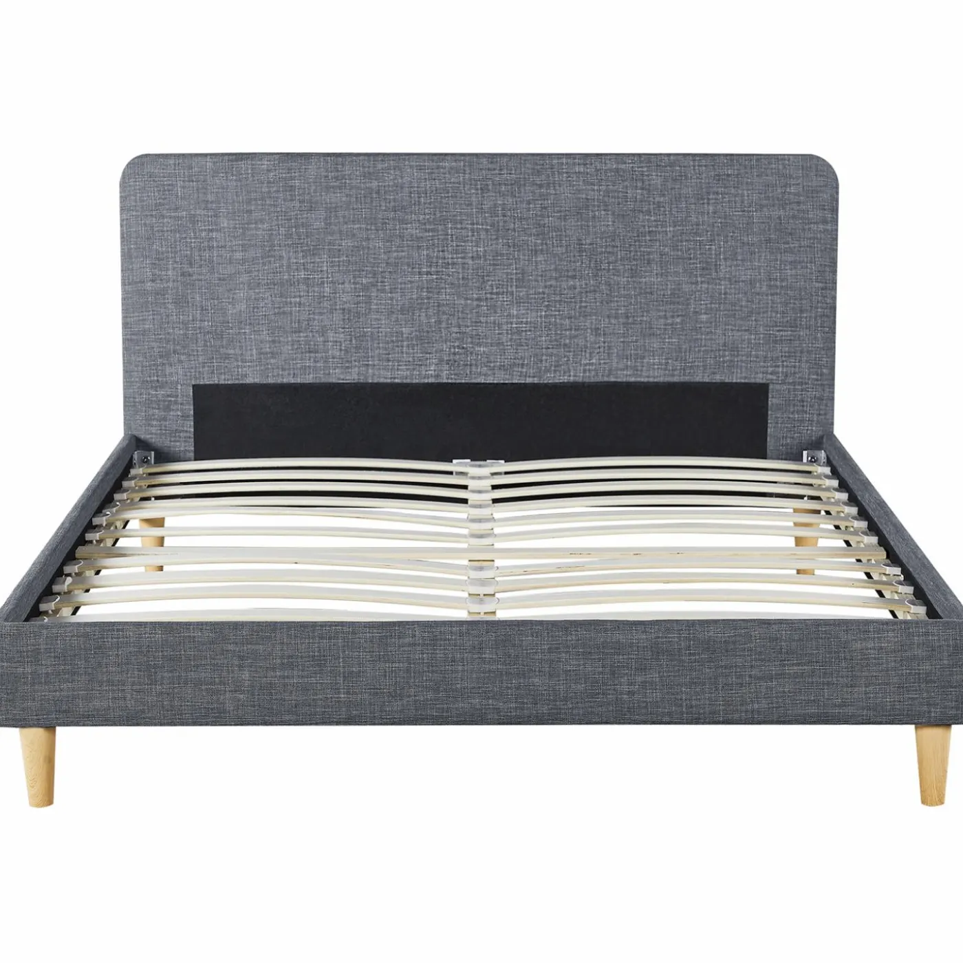 Lit scandinave gris 2 places 160x200 cm