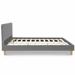 Lit scandinave gris clair 2 places