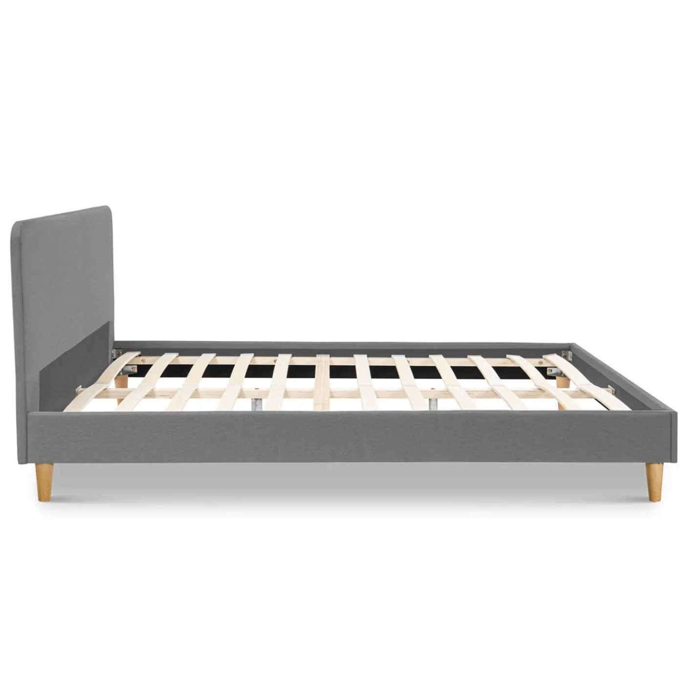 Lit scandinave gris clair 2 places
