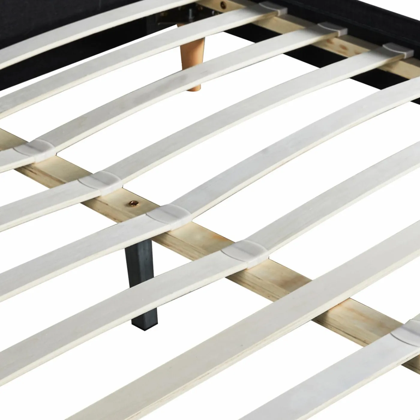 Lit scandinave noir 2 places 140x190 cm