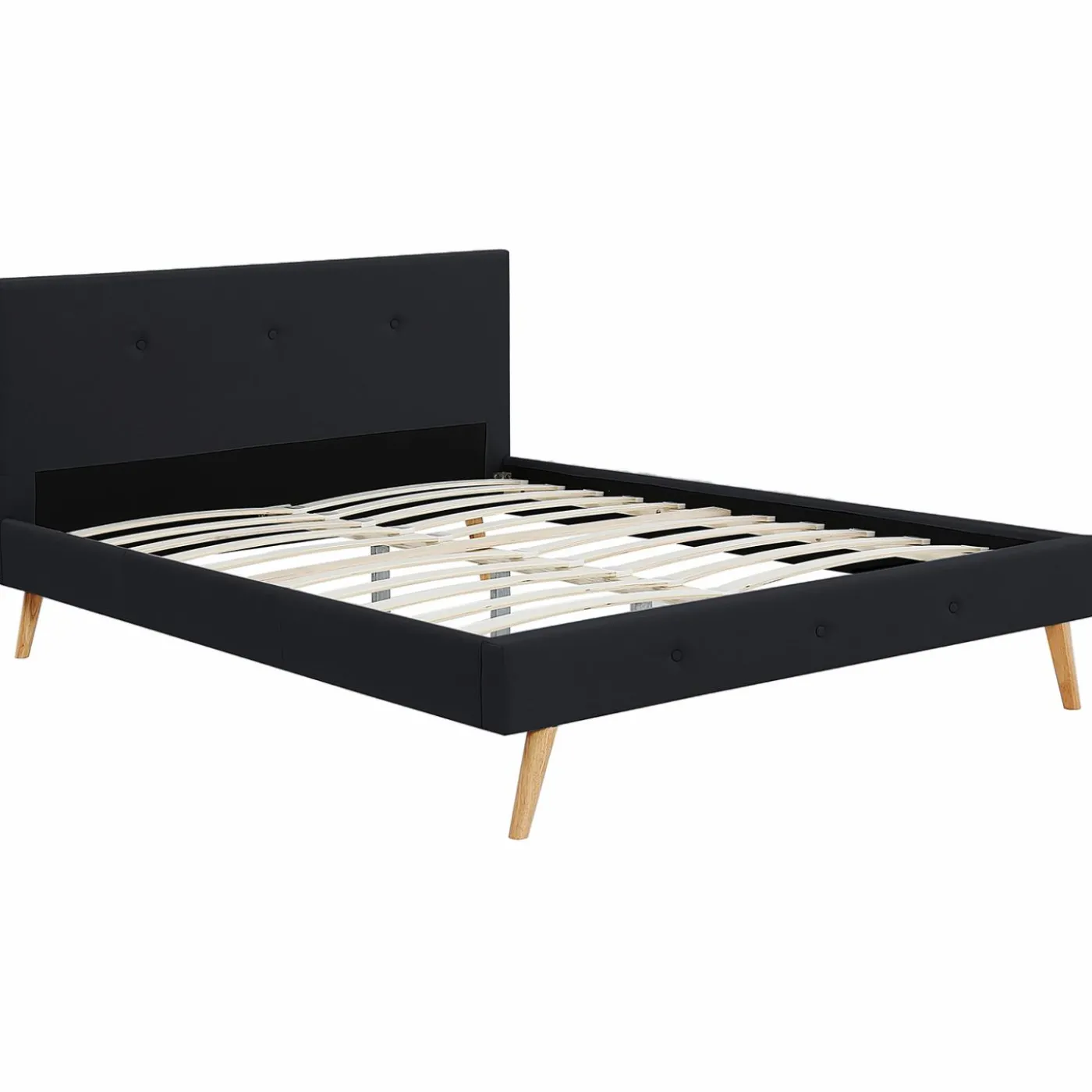 Lit style scandinave 140 x 190 cm noir