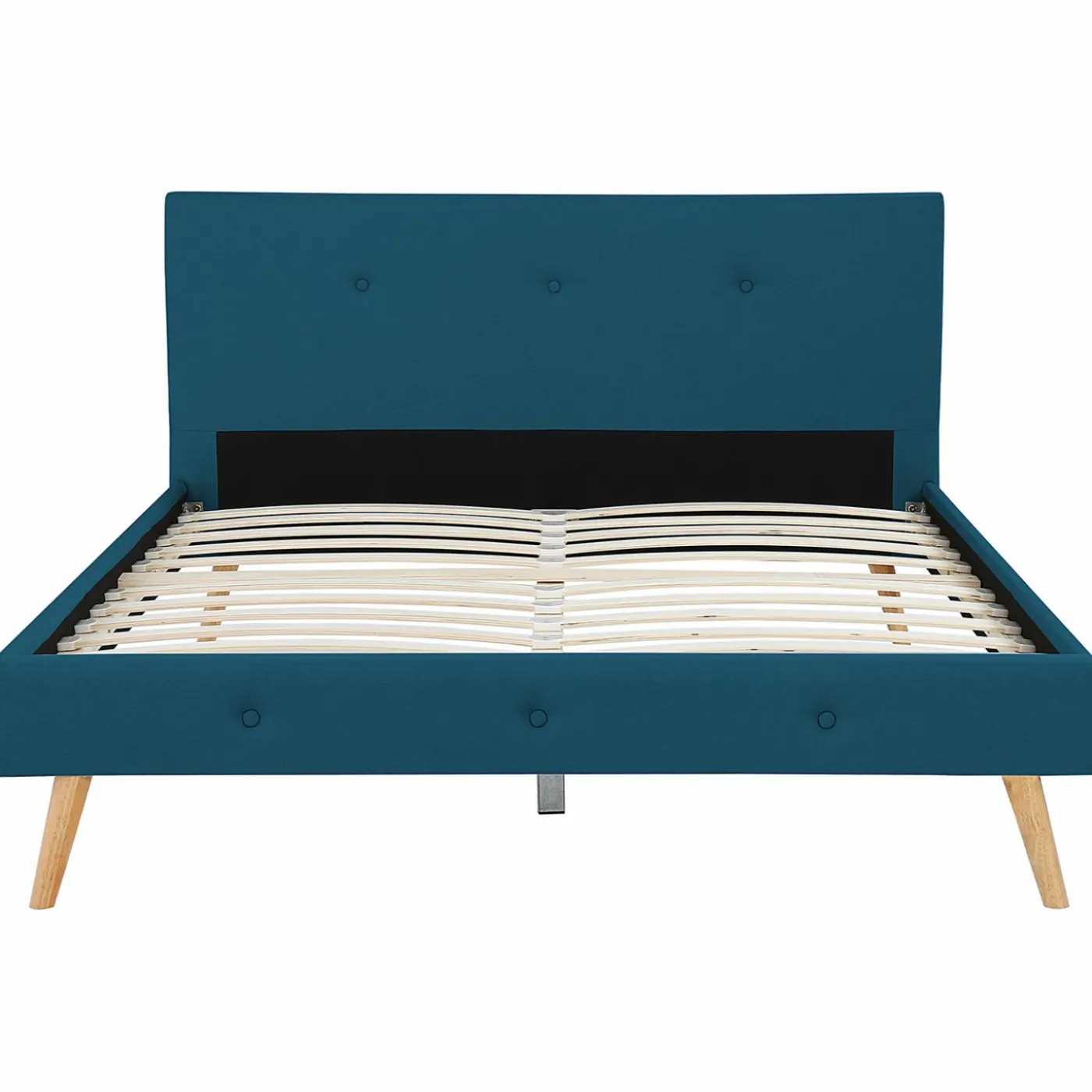 Lit style scandinave 160x200 cm bleu canard
