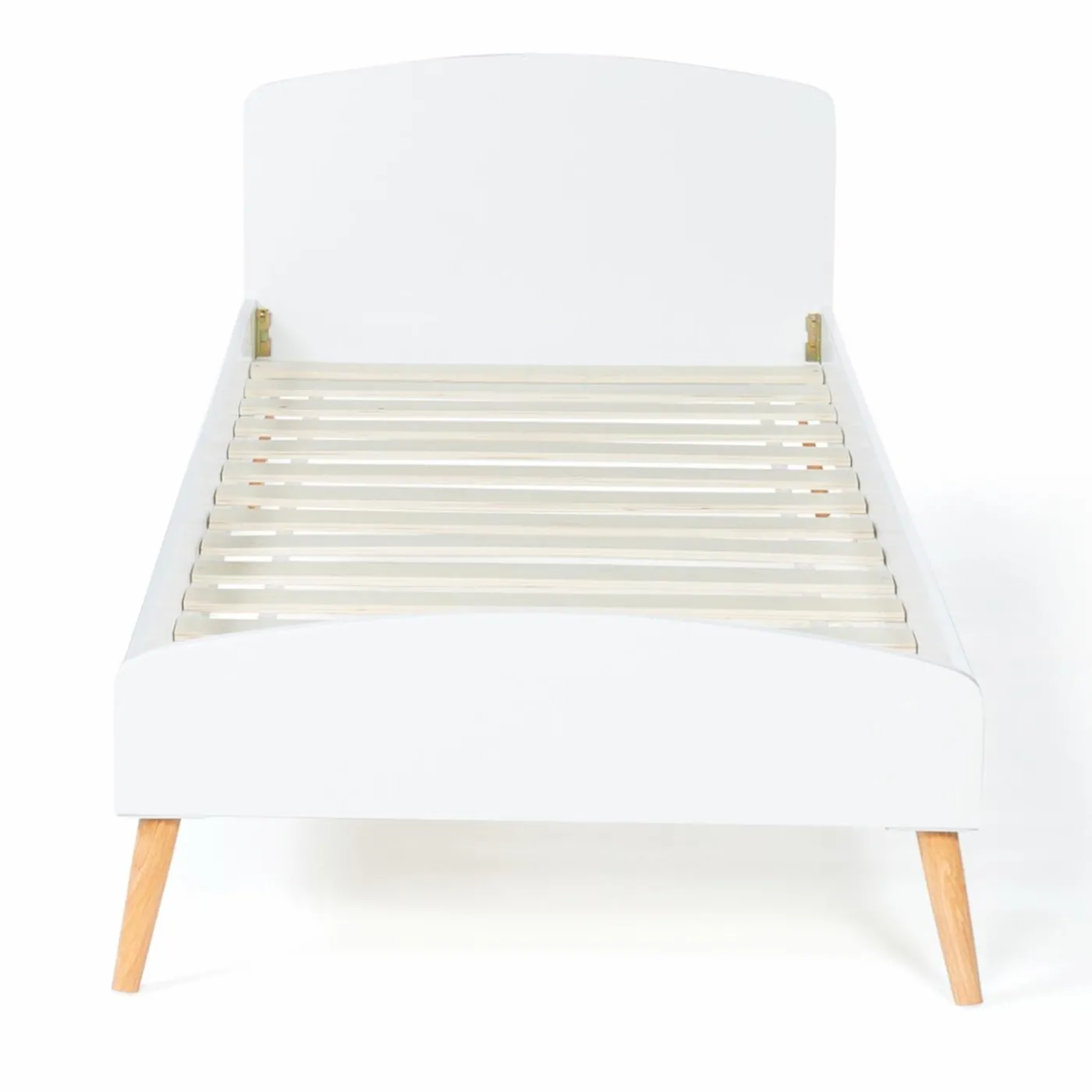 Lit style scandinave 90x190 cm blanc