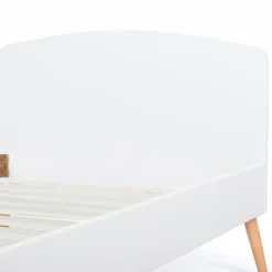 Lit style scandinave 90x190 cm blanc