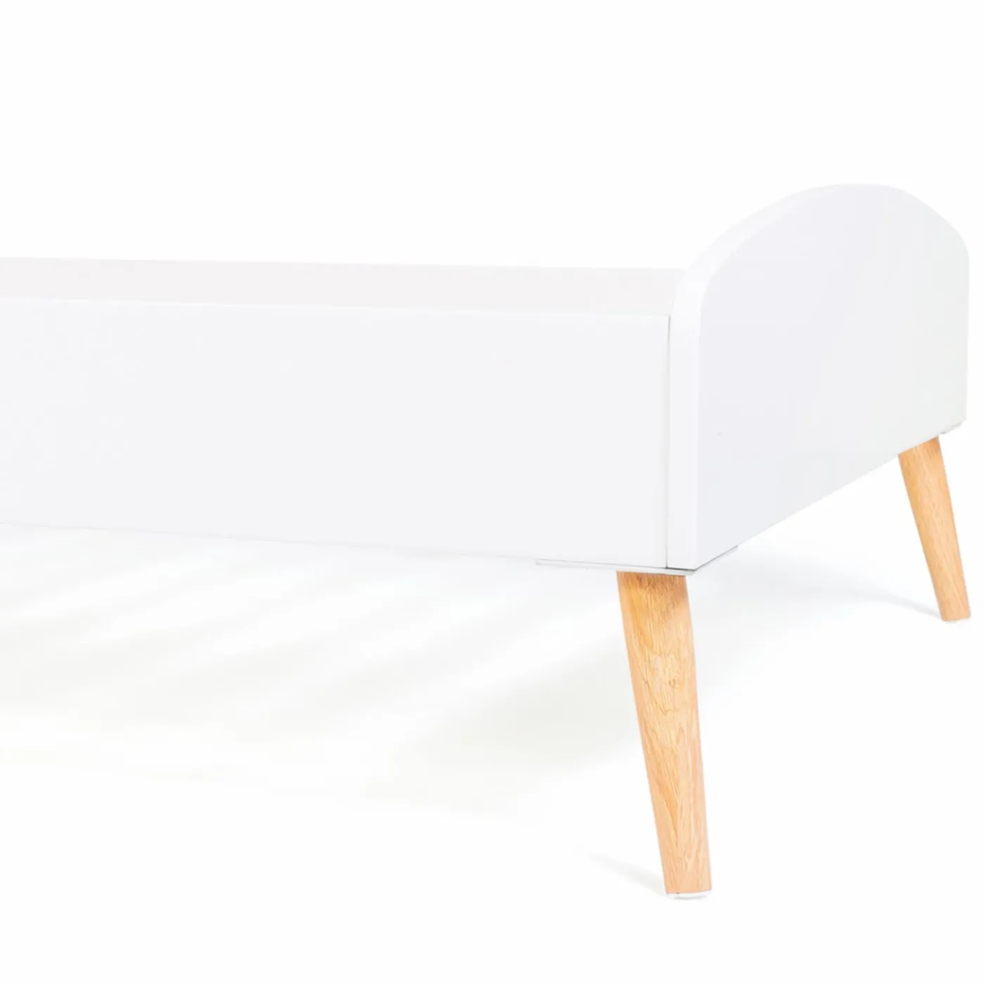 Lit style scandinave 90x190 cm blanc