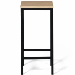 Lot 2 tabourets de bar style industriel bois et métal