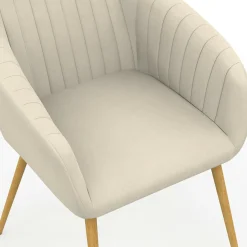 Lot chaises et fauteuils de table avec pied effet bois