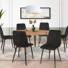 Lot de 6 chaises en velours noir
