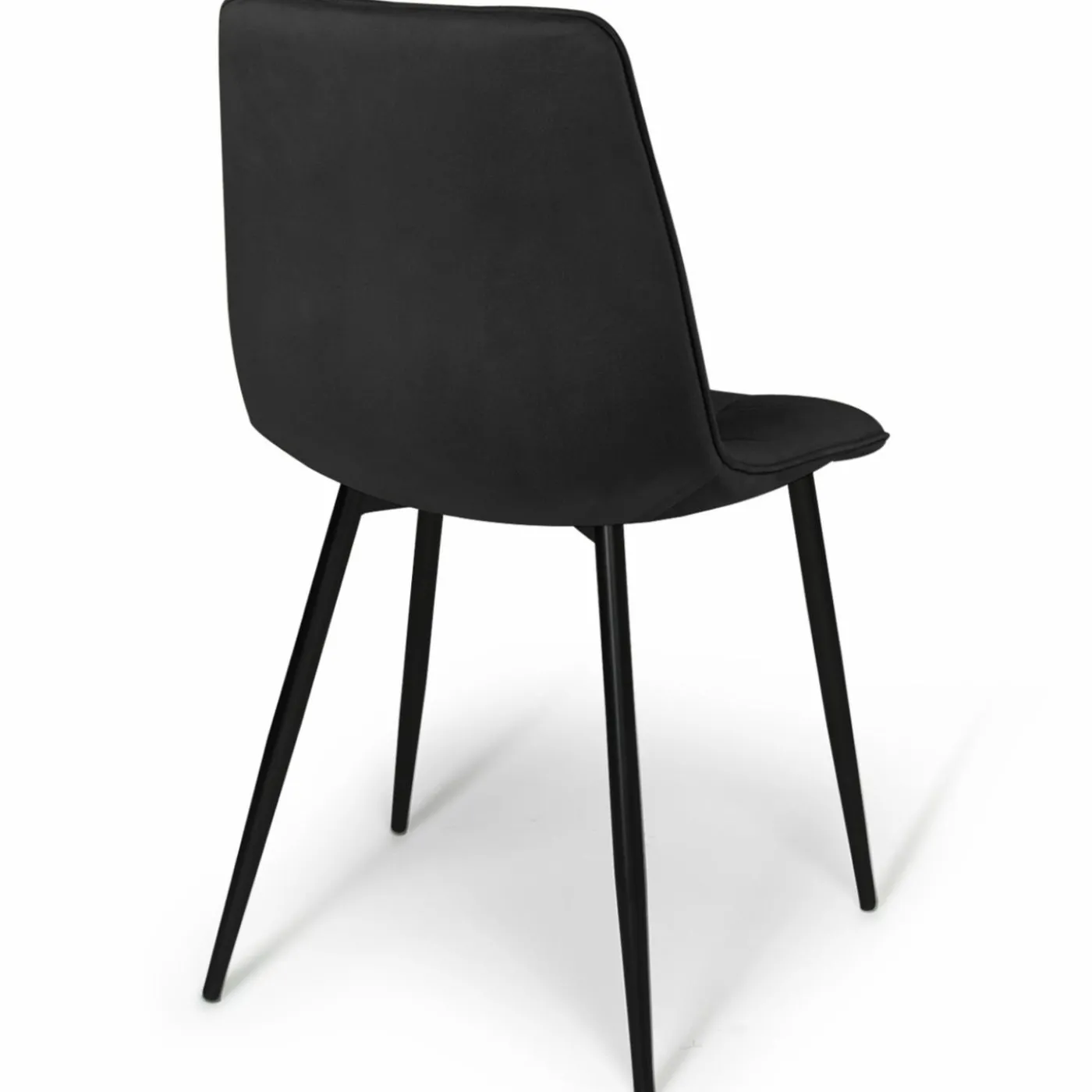 Lot de 6 chaises en velours noir