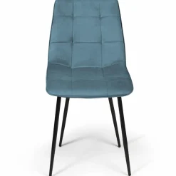 Lot de 4 chaises en velours plusieurs couleurs