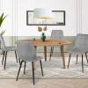 Lot de 4 chaises grises pour salle à manger