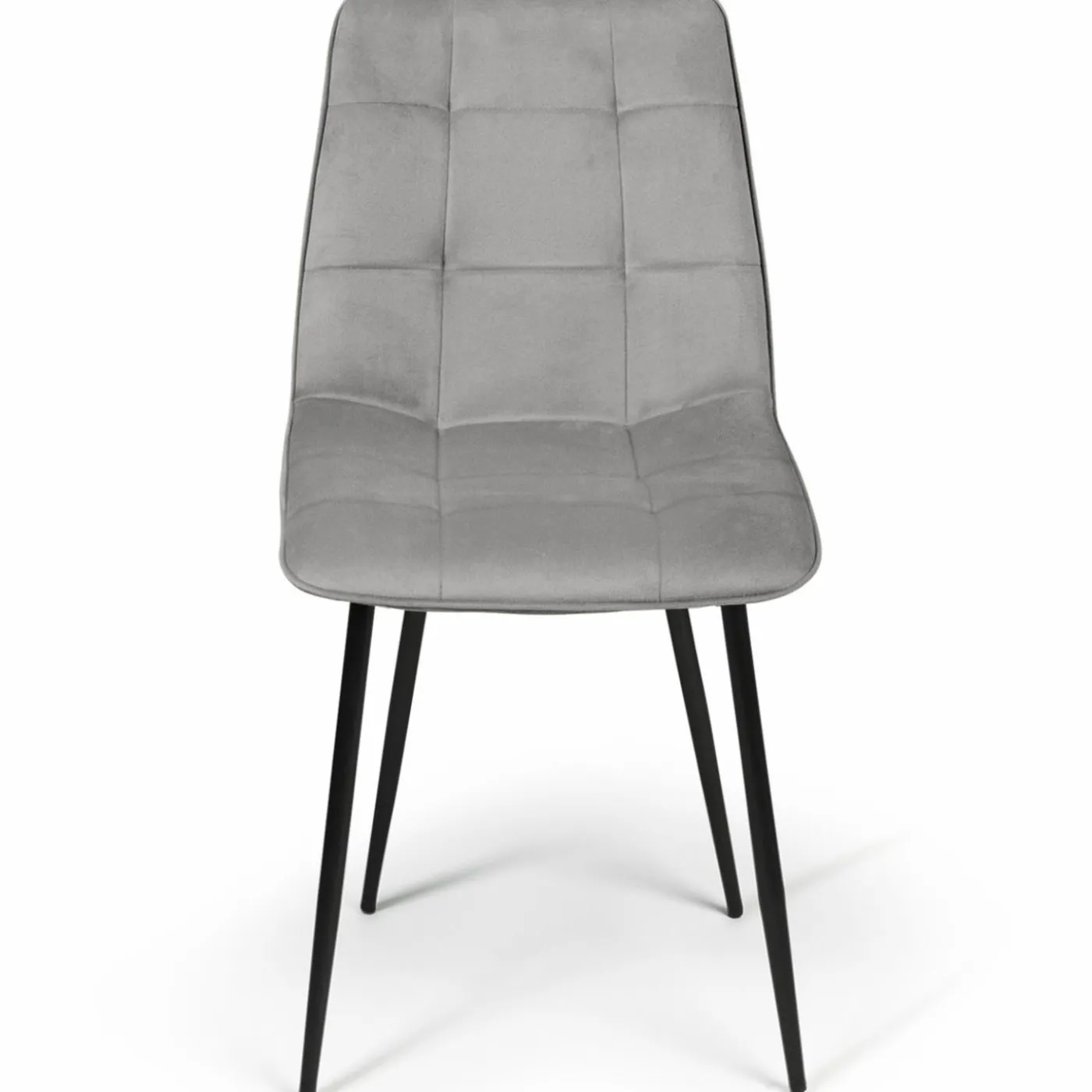 Lot de 4 chaises grises pour salle à manger