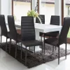 Lot de 6 chaises noires