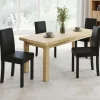 Lot de 4 chaises noires design