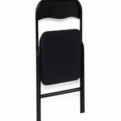 Lot de 6 chaises noires pliables d’intérieur