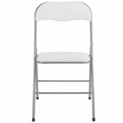 Lot de 6 chaises pliantes blanches d’intérieur