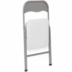 Lot de 6 chaises pliantes blanches d’intérieur
