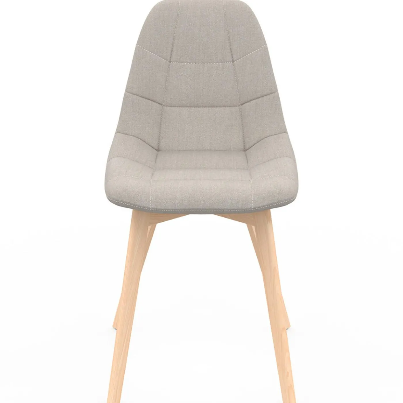 Lot de 6 chaises scandinaves mix color gris foncé x2, terracotta x2, beige x2