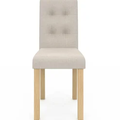 Lot de 6 chaises scandinaves capitonnées beiges