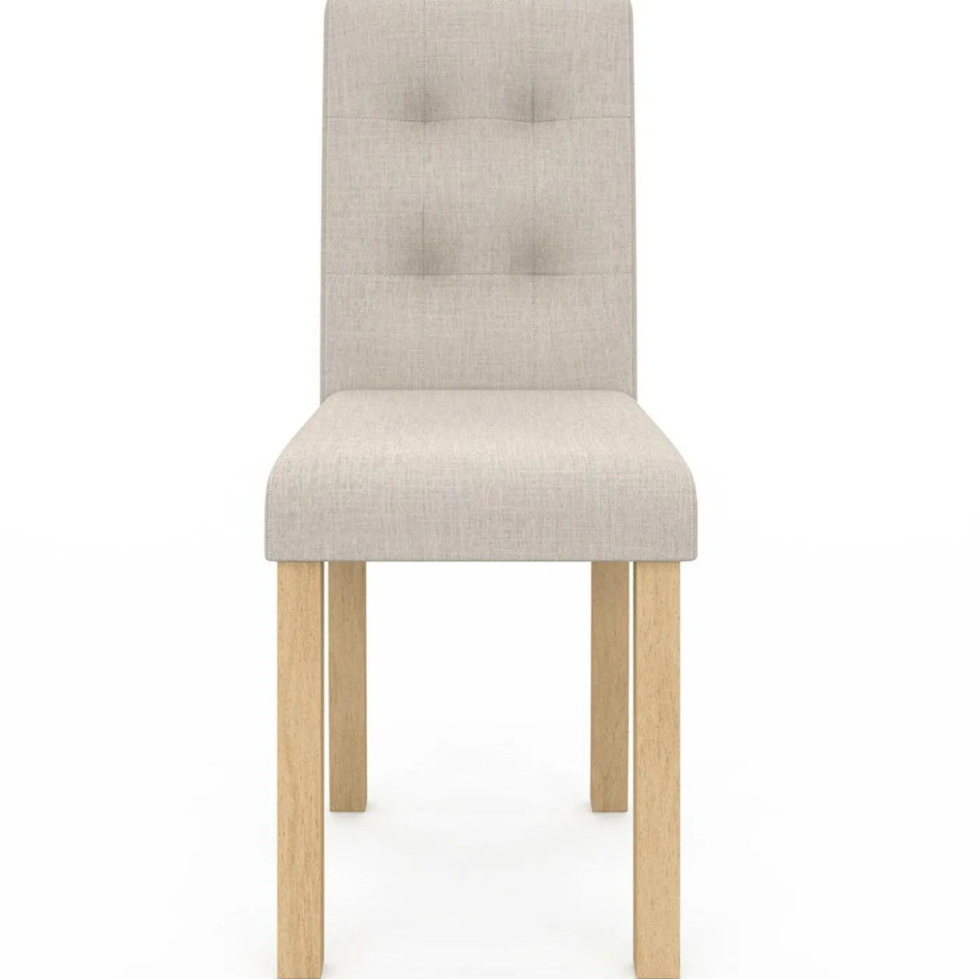 Lot de 6 chaises scandinaves capitonnées beiges