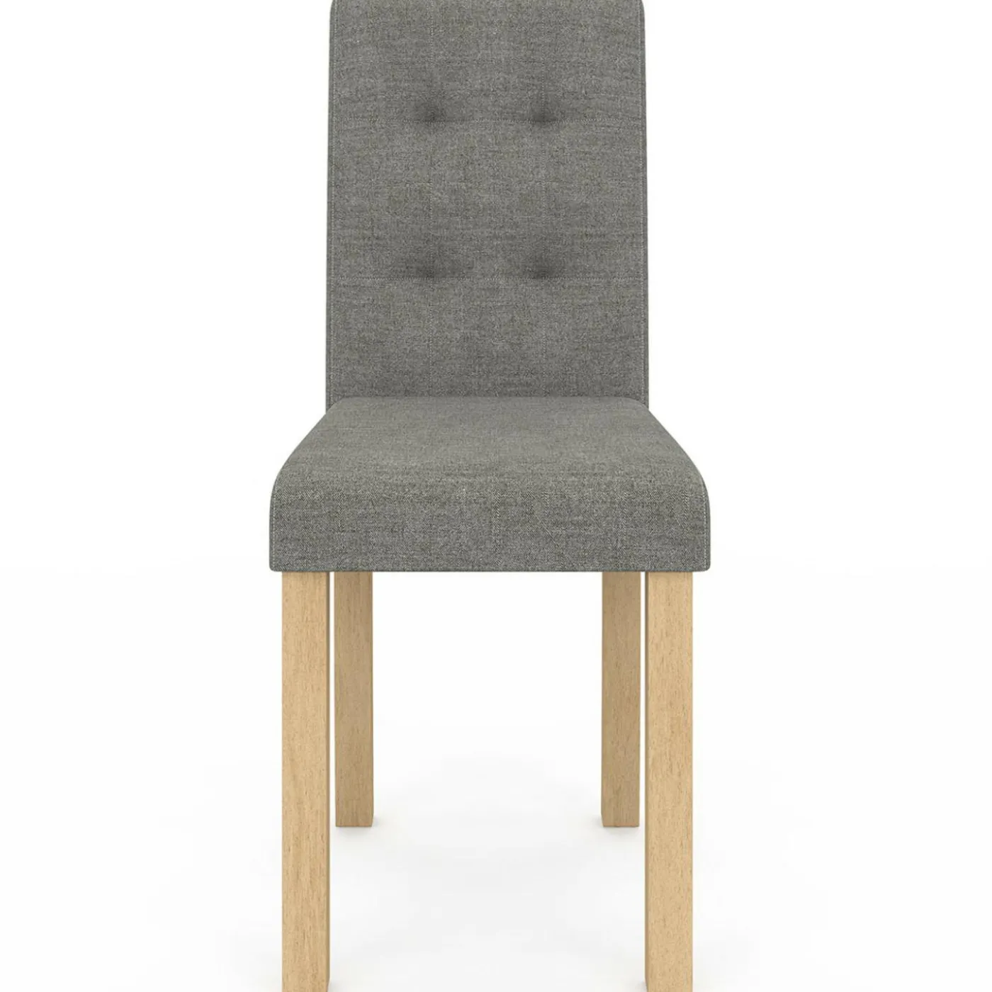 Lot de 6 chaises scandinaves capitonnées grises
