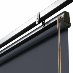 Lot de 2 stores enrouleurs gris pour pergola