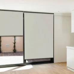 Lot de 3 stores enrouleurs écru pour pergola