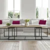 Lot de 3 tables basses de salon gigognes industrielles