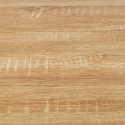 Îlot de cuisine blanc et plateau façon hêtre 100 cm