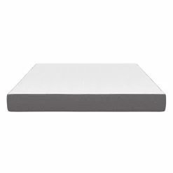 Matelas 160x200 cm à mémoire de forme épaisseur 20 cm blanc et gris