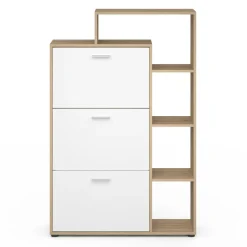 Meuble à chaussures 3 portes avec étagère